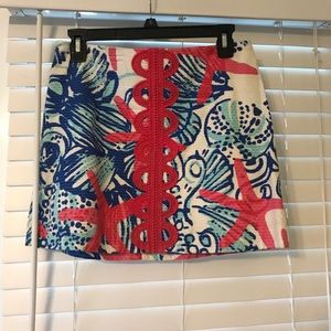 Lilly Pulitzer She She Shells Tate Skirt - Size 4